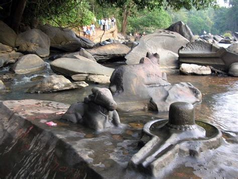 Incredible Shiva Lingas Carvings Emerge From The Shalmala River As Dry