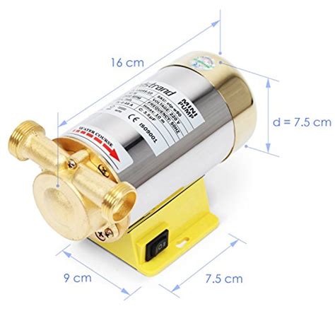 Nordstrand W Hot Cold Water Bar Pressure Booster Pump For Shower