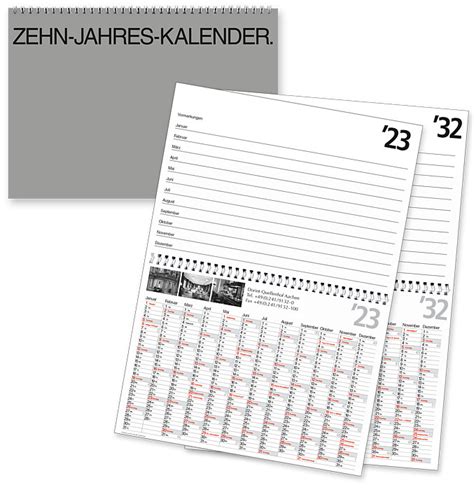 10 Jahreskalender Event Zk Bühner Werbemittel