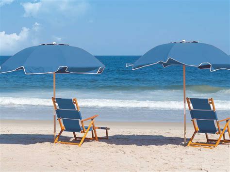 Frankford Umbrellas Oak Wood Beach Chairs Lounge Sets Beachchairset4