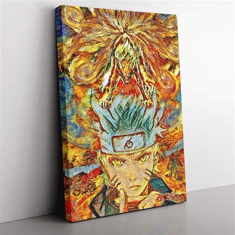 Naruto Starry Ninetails Canvas Poster Print Wall Art Decor Let The