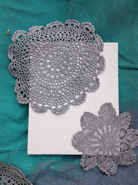 Love This Doily Art Crafts Spray Paint Canvas