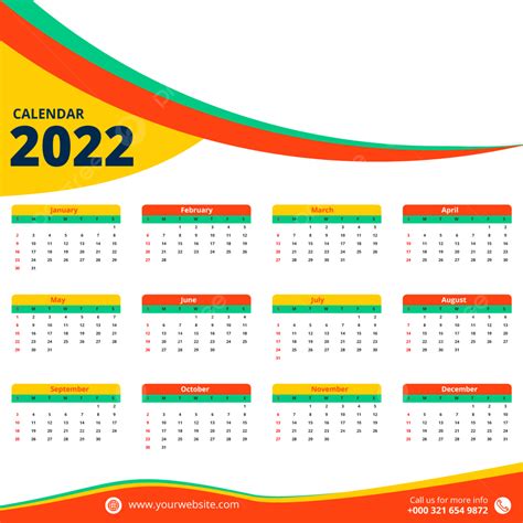 Wall Calendar Vector Hd Images Wall Calendar 2022 Calendar 2022