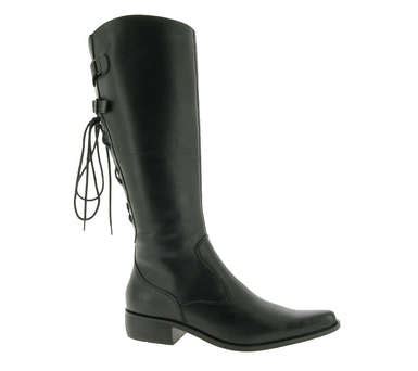 Prenez votre pointure habituelle de bottes femme. Botte cuir noir bout pointu - Acheter ce produit au ...