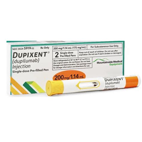 Dupixent Injection Pen 200 Mg114ml Prefilled Autoinjector Pens 2 Per