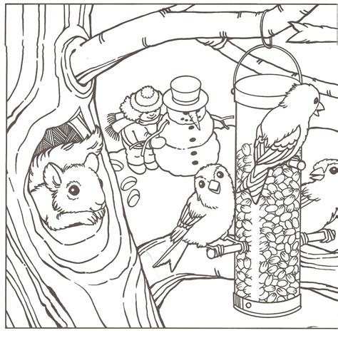 The diagram shows children making their own snowman in the midst of a winter snow. Winter Coloring Pages Adults Elegant Phenomenal Free ...