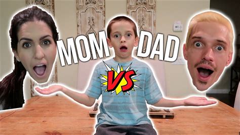 Who Knows The Kid Better Mom Vs Dad Youtube