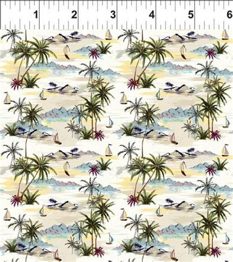 Remnant 20 Inches Mini Tropicals By In The Beginning Fabrics Etsy In