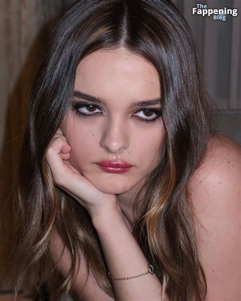 Charlotte Lawrence Exposes Her Nude Breasts In A Sheer Ensemble During The Saint Laurent Show