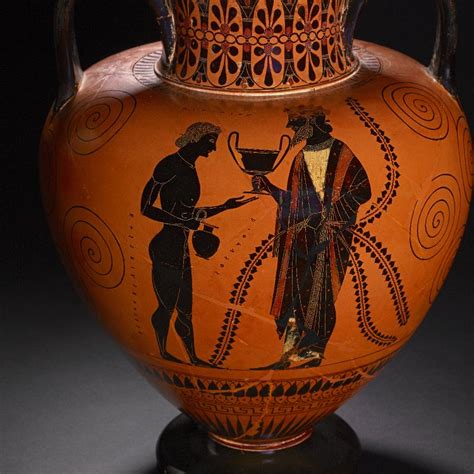 Black Figured Amphora 530 525 Bc Exekias Painter Dionysos And His