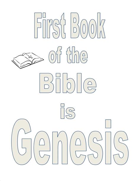 Genesis Bible Study Free Printable