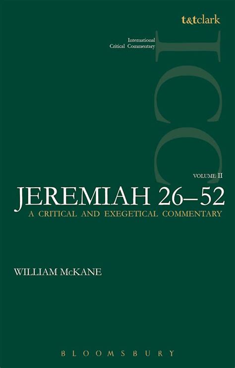 Jeremiah Icc Volume 2 26 52 International Critical Commentary