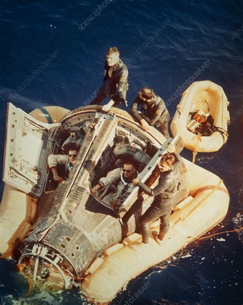 Gemini 8 Splashdown Astronauts Armstrong And Scott Stock Image S340