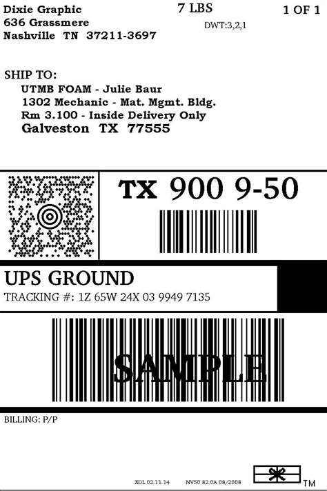 Creating an application to generate ups labels, (ii) any ups guide to labeling supplements provided to end user by ups Materials Management - Receiving FAQs