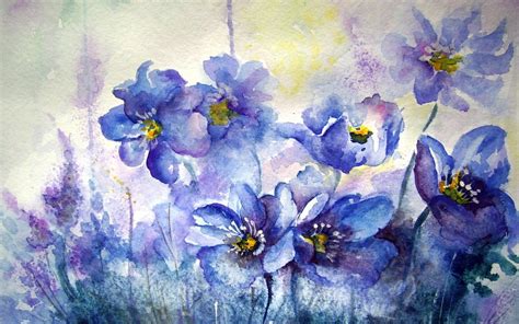 Gratis 76 Gratis Wallpaper Flower Watercolor Hd Terbaru