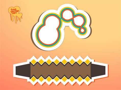 Sticker Shapes Vector Art And Graphics