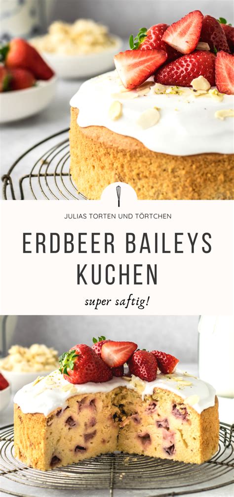 Für den teig gibst du zuerst 4 eier (größe m) in eine rührschüssel. Erdbeer Baileys Kuchen | Rezept | Baileys kuchen ...