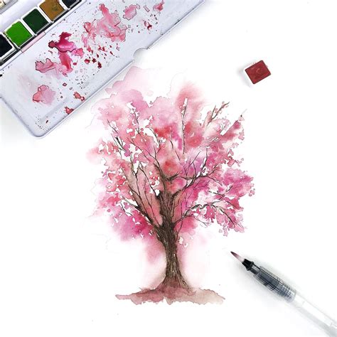 Cherry Blossom Tree | Cherry blossom tree, Cherry blossom tree painting, Blossom trees