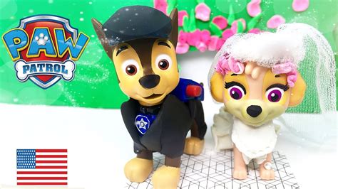 Paw Patrol Chase And Skye Get Married Full Episode Wedding Day In Love