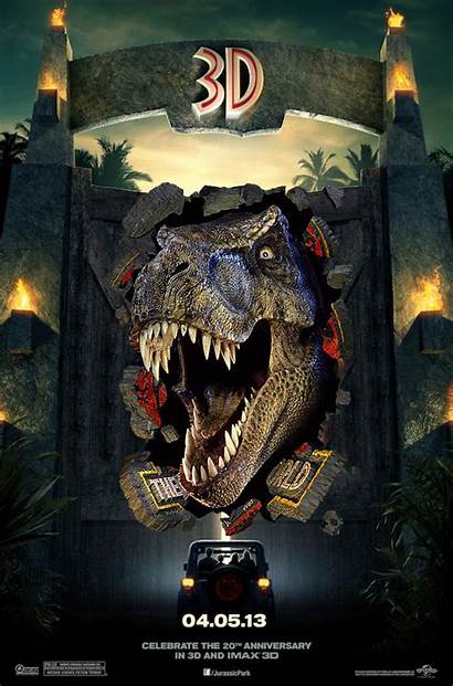 Jurassic Park 3d Poster Rex April Ermahgerd
