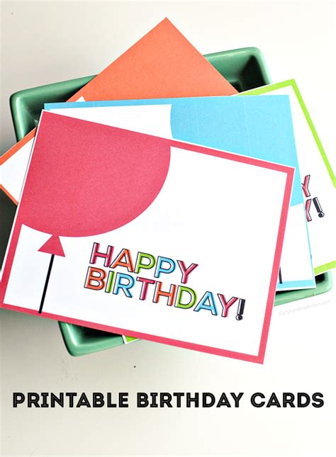 Here are the 15 most popular greeting cards these greeting cards are easy to download and print. Printable Birthday Cards from Thirty Handmade Days