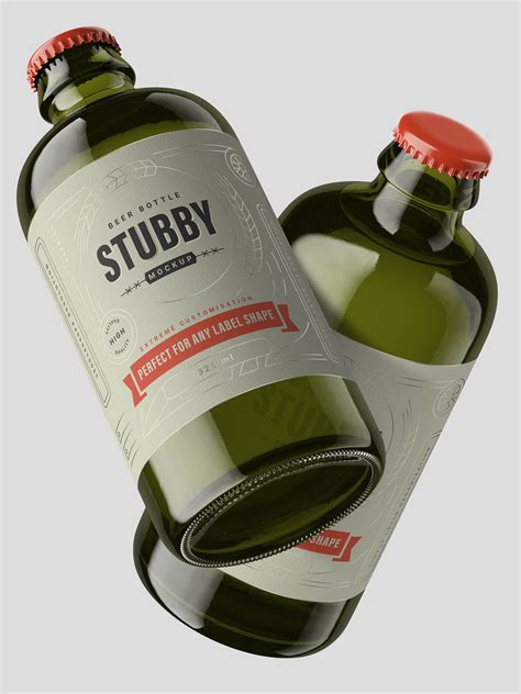 Stubby Beer Bottle Mockup On Behance