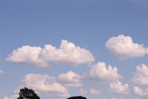 Blurry White Clouds Against The Blue Sky Stock Photo Image Of