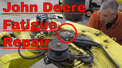 John Deere Mower Deck Repair Idler And Welding Youtube