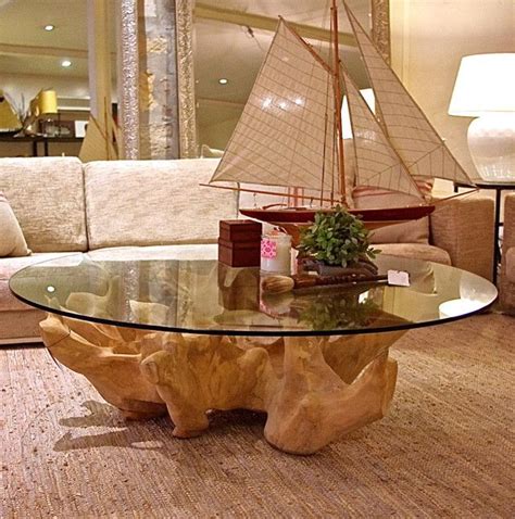 The 9 Best Collection Of Tree Trunk Coffee Tables With Glass Top