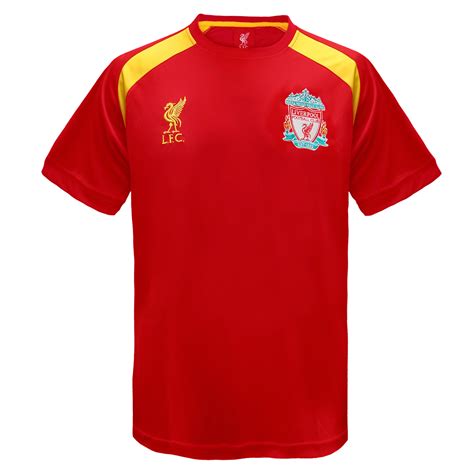 Liverpool Fc Boys T Shirt Poly Training Kit Kids Official Football T
