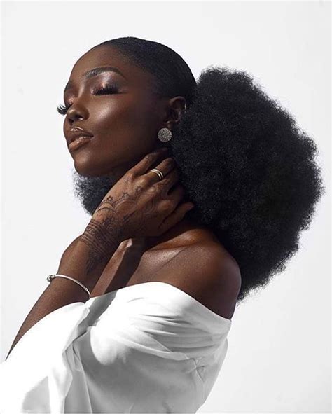 Download Beautiful Black Woman In White Wallpaper