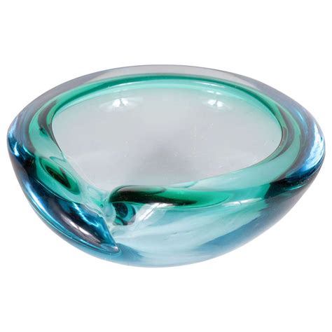 Stunning Mid Century Modernist Hand Blown Murano Glass Bowl Glass Bowl Hand Blown Gorgeous Glass