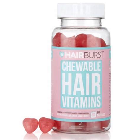 Hairburst Strawberry Chewable Vitamin 60 Capsules Hq Hair