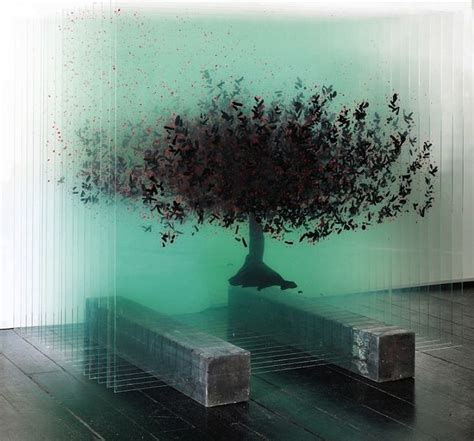 Tres Dimensiones árboles De Cristal Instalation Art Layered Art 3d