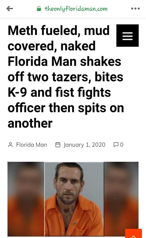 The First Florida Man Headline Of 2020 Meme By Iknowbigfoot Memedroid