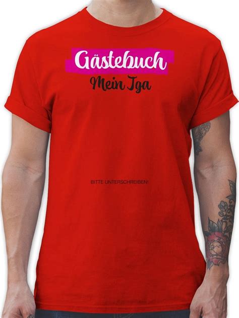 Shirtracer T Shirt Jga Gästebuch I Gästeliste Unterschreiben Jga Männer