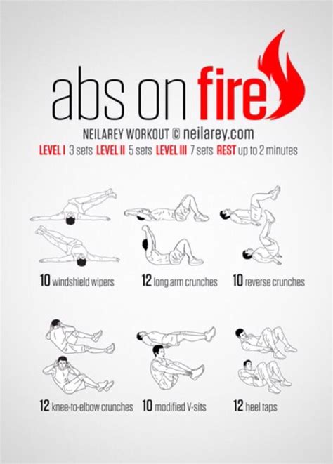 Neila Rey Abs On Fire Abs On Fire Workout Ab Workout With Weights