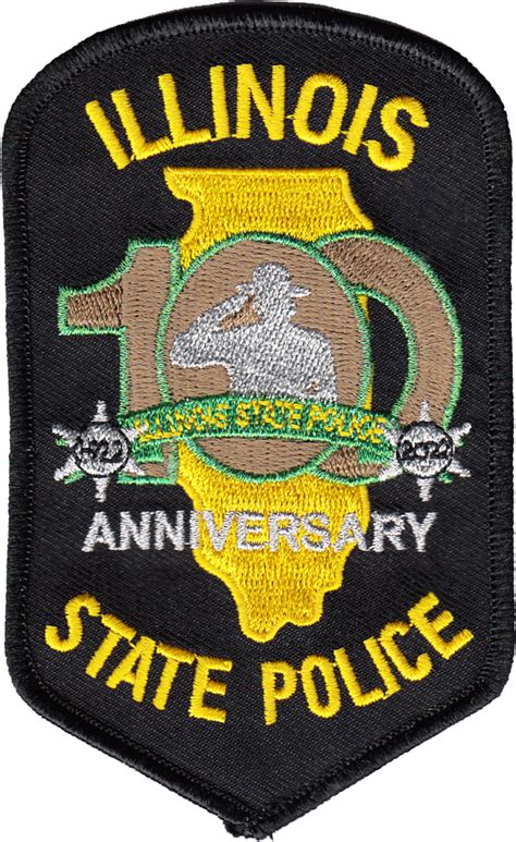 Illinois State Police Shoulder Patch 100th Anniversary Chicago Cop Shop