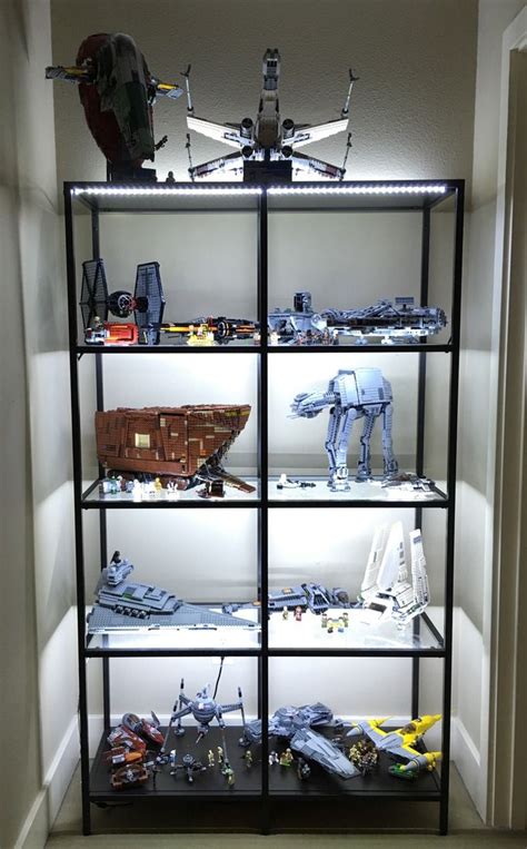 Led Enhanced Shelf For Lego Star Wars Collection Star Wars Bedroom