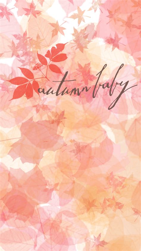 Autumn Baby Leaves Iphone Wallpaper Background Lock Screen