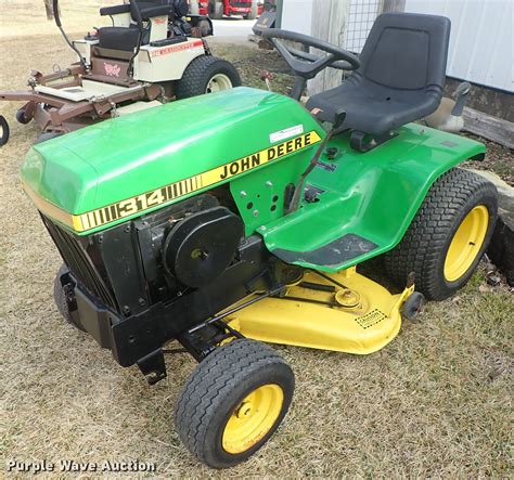 John Deere 314 Lawn Mower In Sedgwick Ks Item Fl9585 Sold Purple Wave