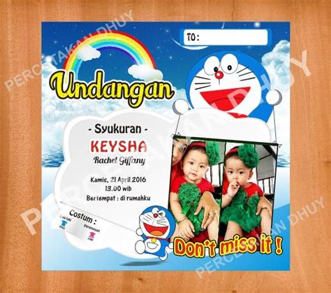 Contoh undangan ulang tahun anak digital. Undangan Ultah Anak2 Doraemon Kosong : Download Kartu Undangan Ulang Tahun Anak Perempuan ...