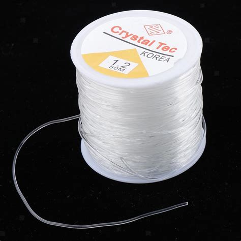 Prettyia Elastic Clear Beading Thread String Cord for Jewelry Making ...