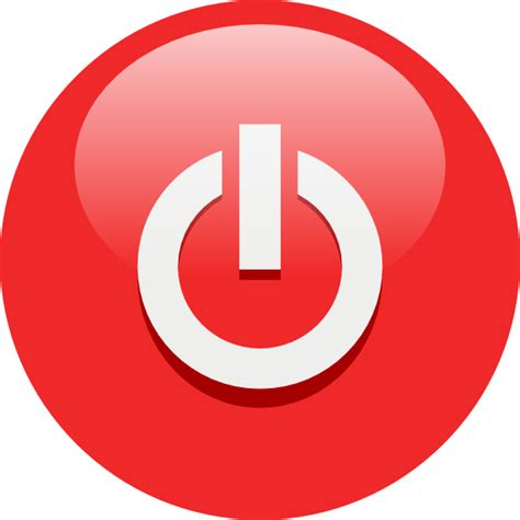 Red Power Button Clip Art 117509 Free Svg Download 4 Vector
