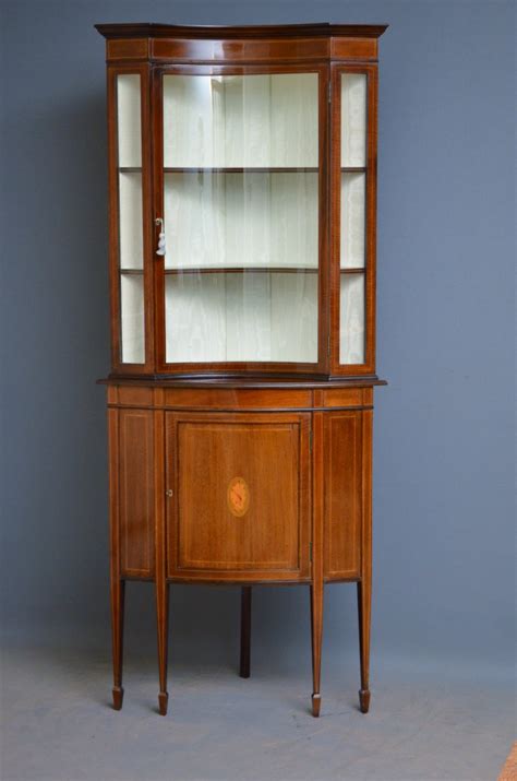 Countertops, faucets, sinks, toilets, cabinets, saunas, hot tubs Unusual Edwardian Corner Display Cabinet - Antiques Atlas