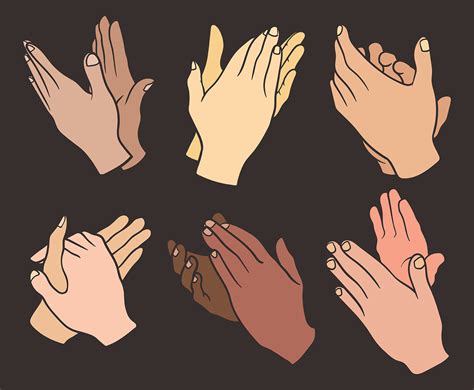 Hands Clapping Vector Icons 168496 Vector Art At Vecteezy
