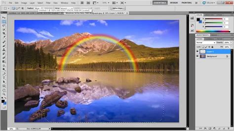 How To Create Rainbow In Photoshop Youtube