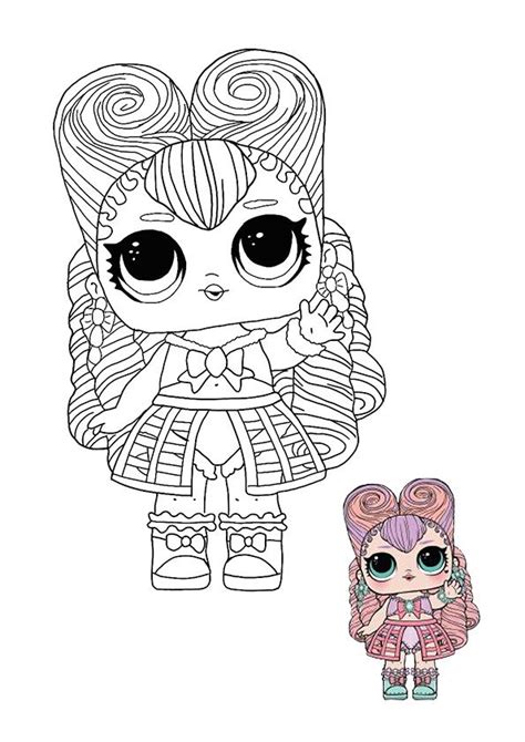 LOL Surprise Hairvibes Masquerade coloring page | Unicorn coloring