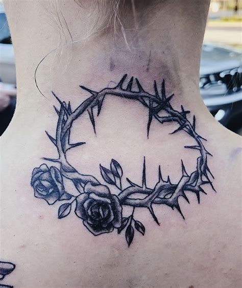 Jesus With Crown Of Thorns Tattoo