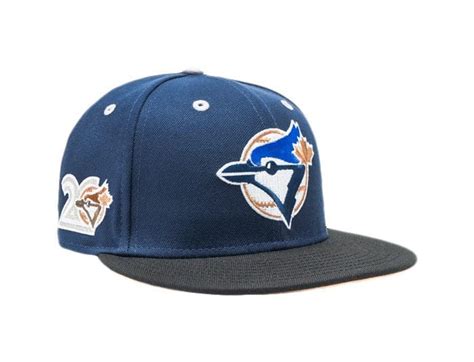 Toronto Blue Jays 20th Anniversary Blue Black 59fifty Fitted Hat By Mlb
